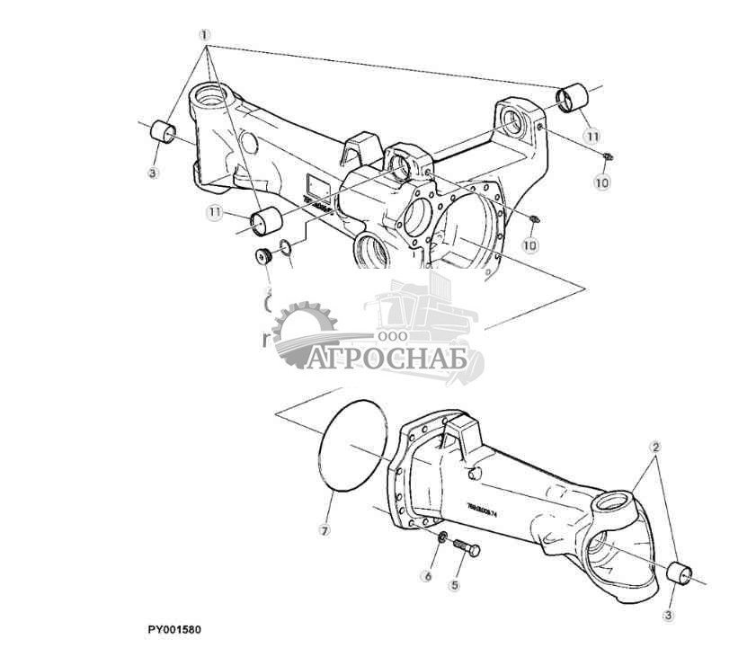 МОСТЫ, МОСТ MFWD 745 (БЕЗ TLS) 